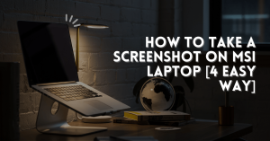 How to Take a Screenshot on MSI Laptop